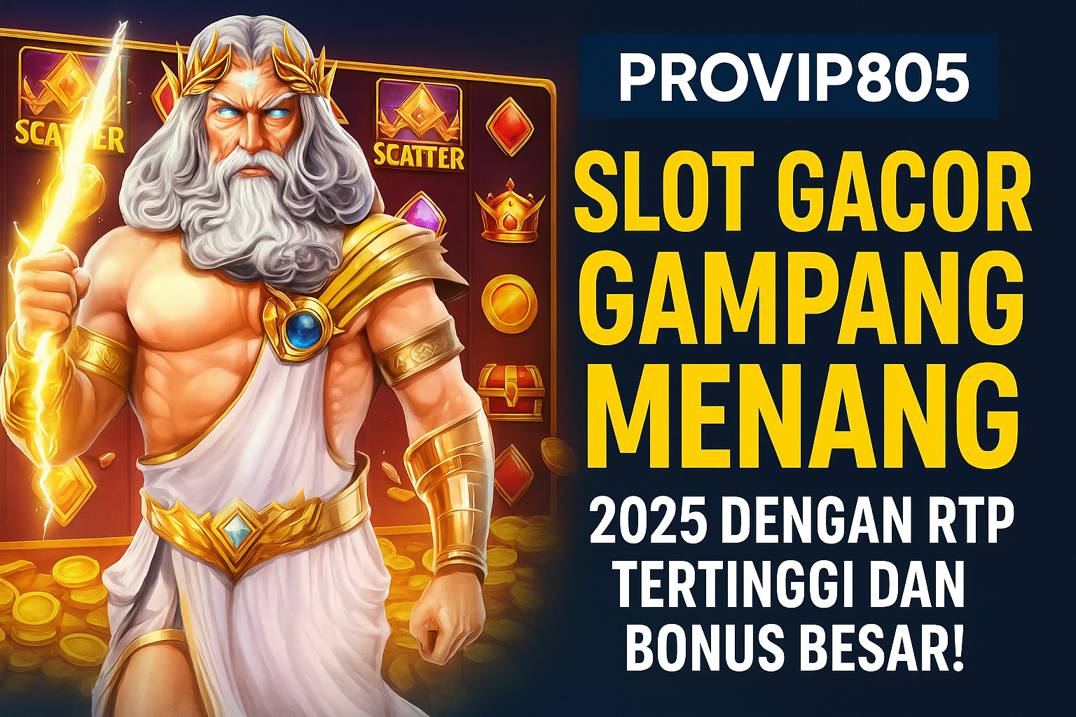 PROVIP805 – Slot Gacor Gampang Menang Terbaik 2025 dengan RTP Tinggi & Bonus Maxwin!